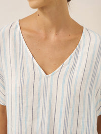 100% Linen Back-Tied Waist Maxi Dress HANA