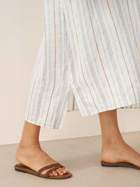 100% Linen Back-Tied Waist Maxi Dress HANA