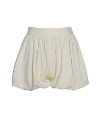 Quinzelle Off White Linen Bubble Shorts