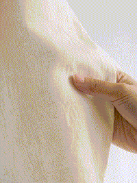 100% Linen Hidden Button Crew Neck Shirt INES