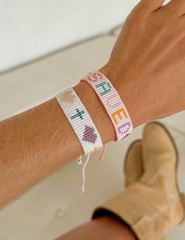 Saved Micro Bead String Bracelet
