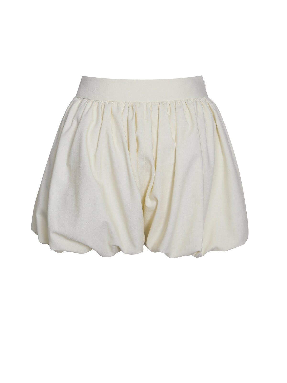 Quinzelle Off White Linen Bubble Shorts