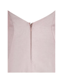 Umeko Tulip Pink Asymmetrical Cape Mini Dress