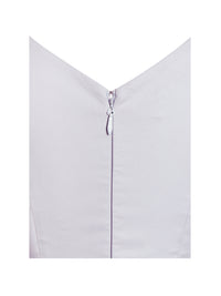 Zada Grey Pleated Breast Bubble Hem Mini Dress