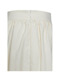Quinzelle Off White Linen Bubble Shorts