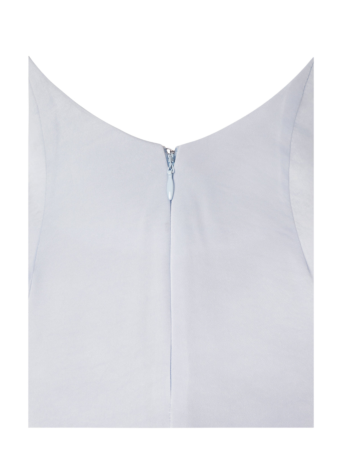 Eira Mist Blue Cowl Scarf-Detail Mermaid Maxi Dress