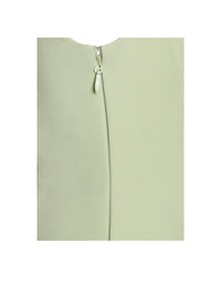 Tala Pistachio Green Sleeveless Pleated Preppy Mini Dress