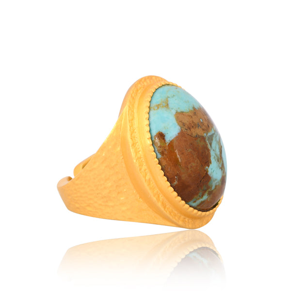 Blue Lagoon Statement Ring - Turquoise