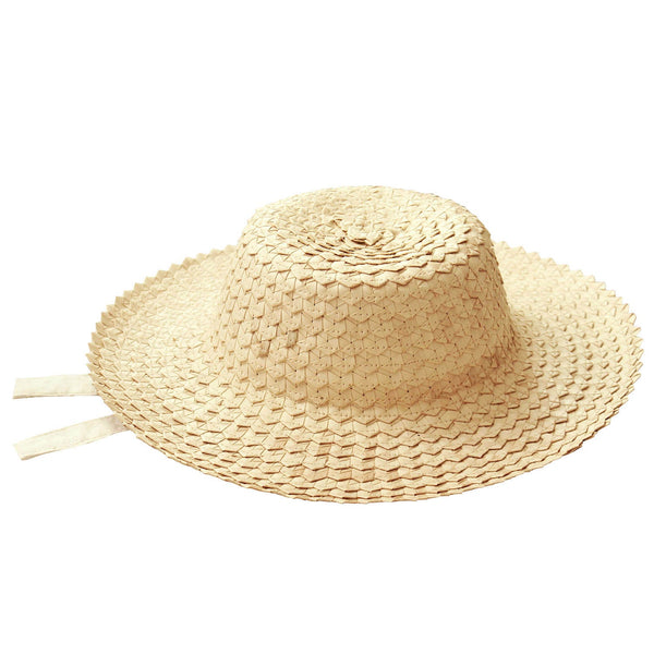The Celeste Woven Straw Hat In Beige