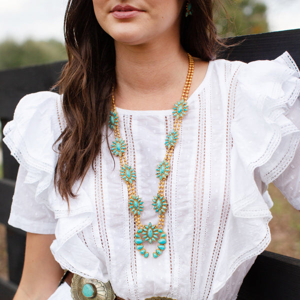 Desert Squash Blossom Necklace