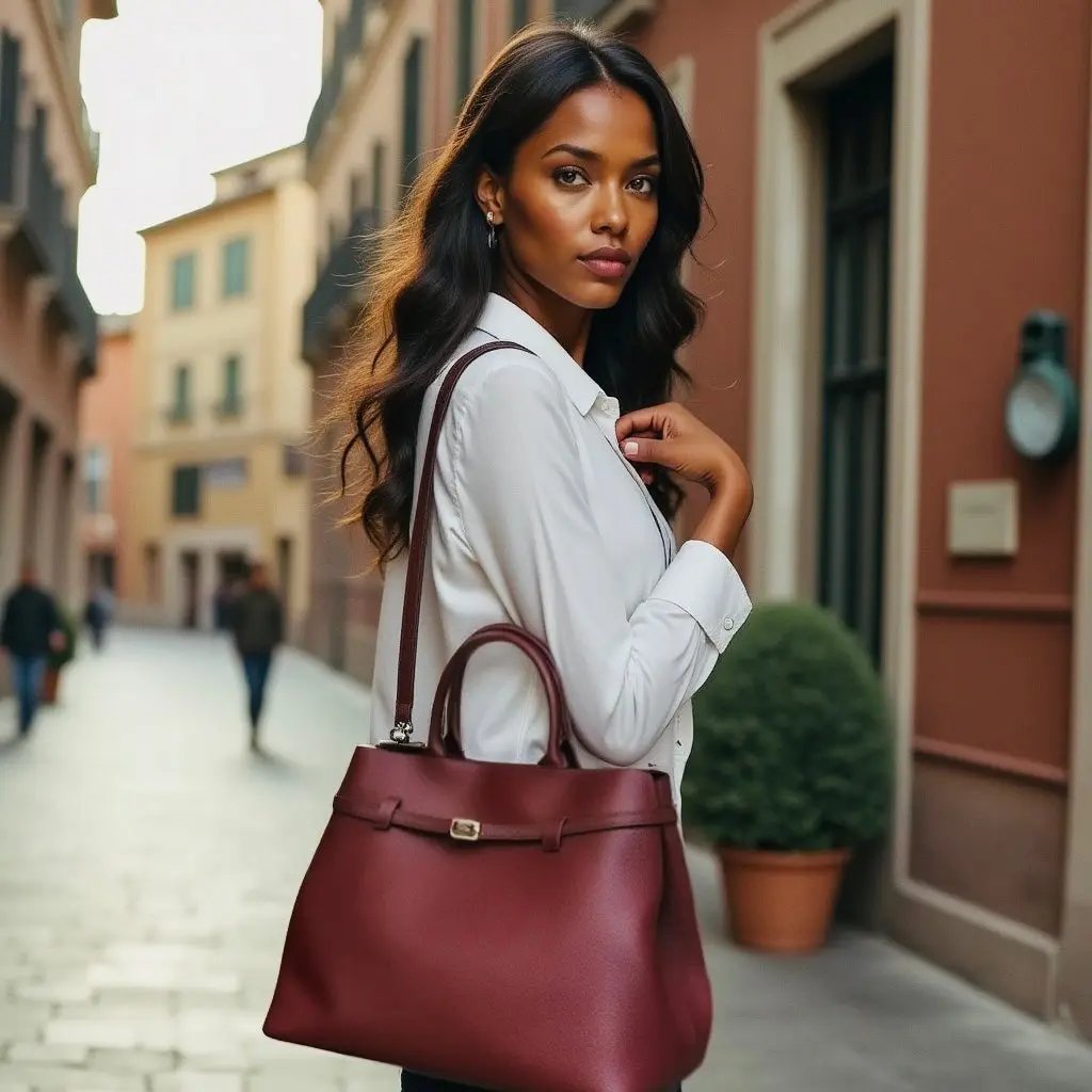 THE XL SARAH LARGE BELT TOTE BAG