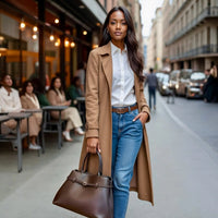 THE XL SARAH LARGE BELT TOTE BAG