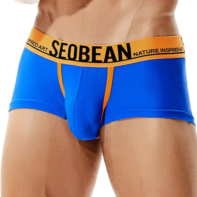 SEOBEAN Men’s Mesh Boxer Shorts – Breathable Stretch Underwear
