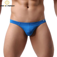 Brave Person Men’s Low-Waist Thong – Comfortable Cotton & Spandex Underwear