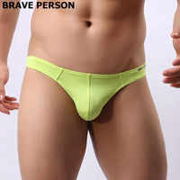 Brave Person Men’s Low-Waist Thong – Comfortable Cotton & Spandex Underwear