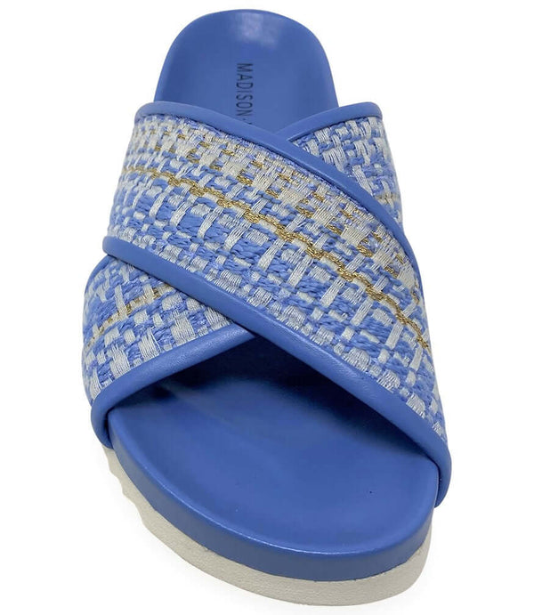 Sky Blue Cross Sandal