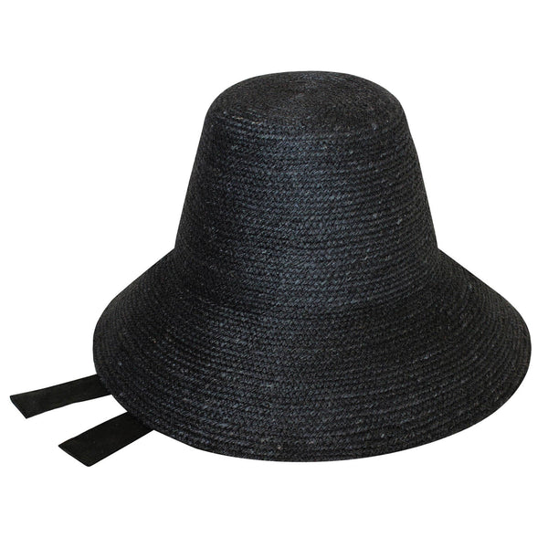 The Meg Jute Straw Hat In Black