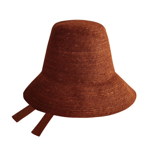 The Meg Jute Straw Hat In Burnt Sienna