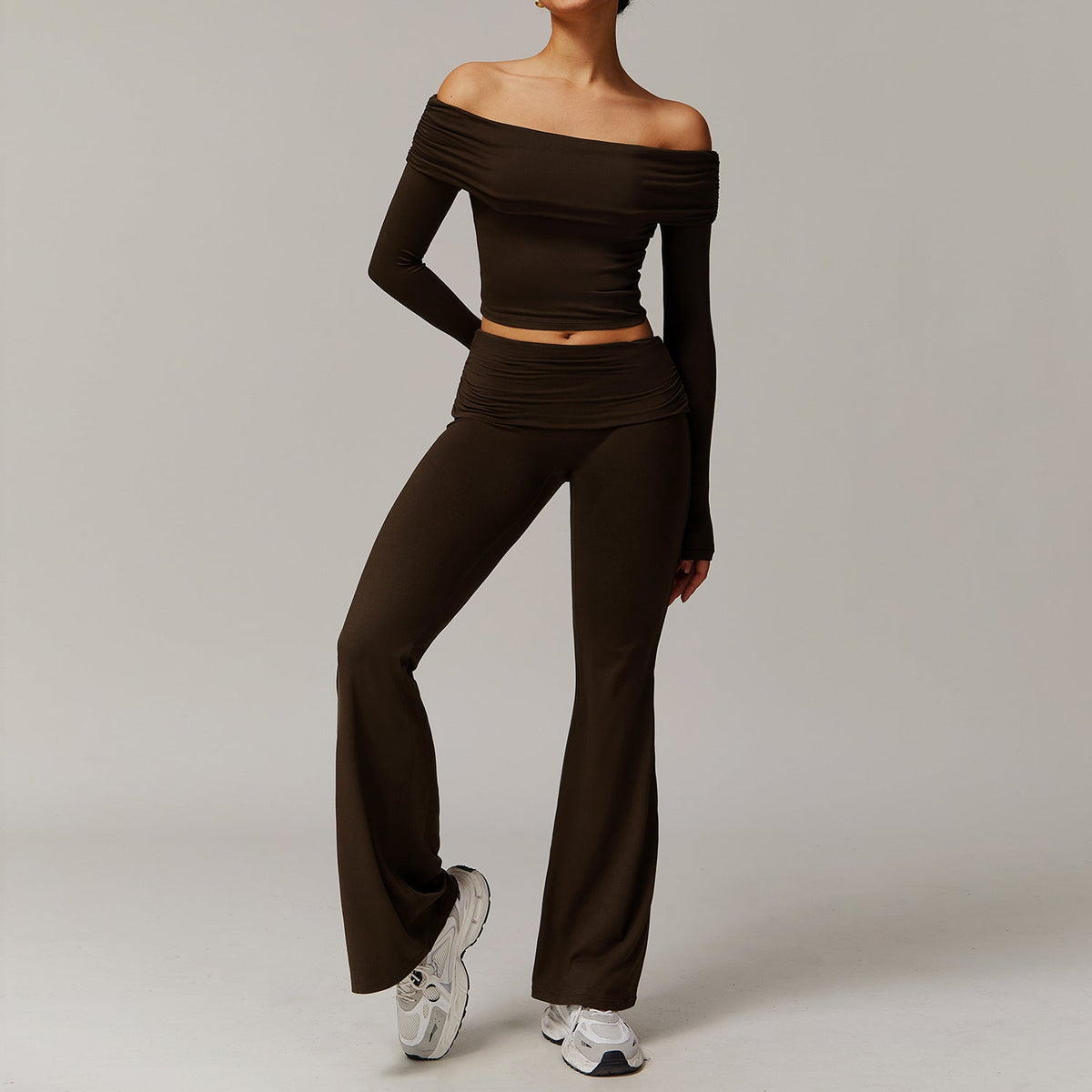 Sollinarry Brushed Yoga Women Casual Comfortable Yoga Clothes Running Exercise Workout Outfit