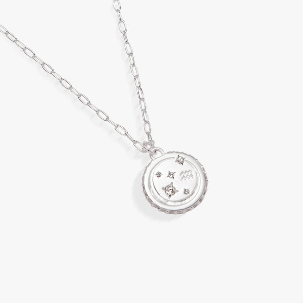 Aquarius Zodiac Precious Necklace