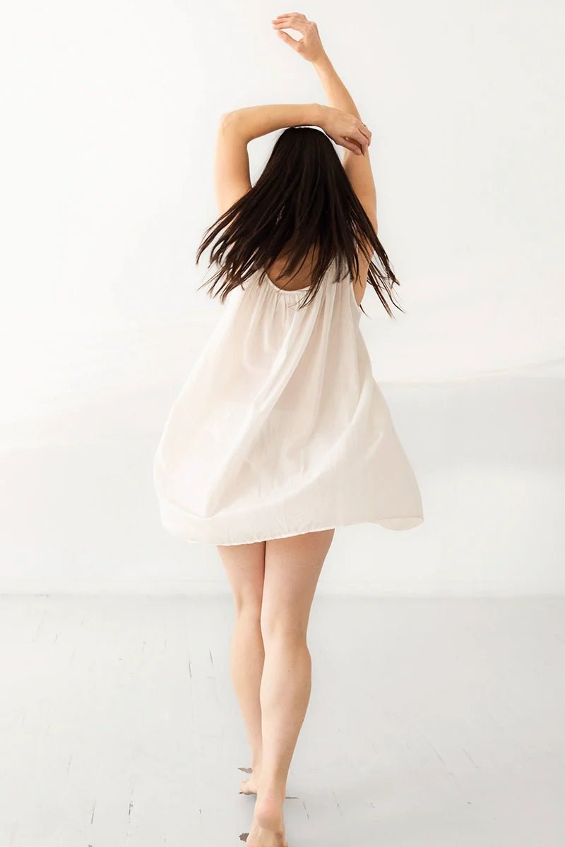 Betty Babydoll in Cotton Silk Blend - 02AMSTORY - PAJAMAS - Salua Lingerie