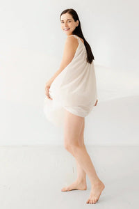 Betty Babydoll in Cotton Silk Blend - 02AMSTORY - PAJAMAS - Salua Lingerie