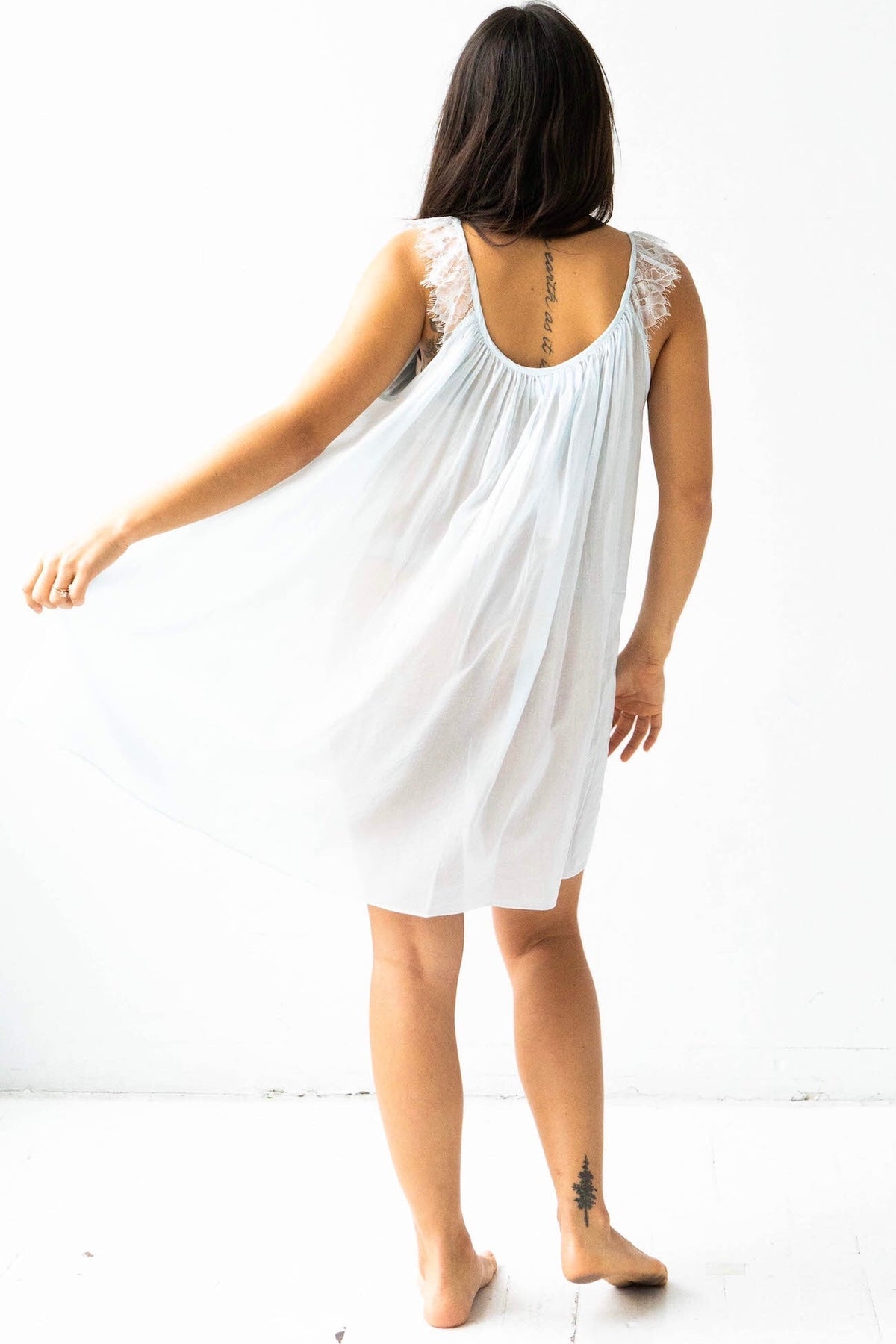 Betty Babydoll in Cotton Silk Blend - 02AMSTORY - PAJAMAS - Salua Lingerie