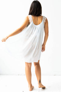 Betty Babydoll in Cotton Silk Blend - 02AMSTORY - PAJAMAS - Salua Lingerie