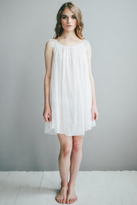 Betty Babydoll in Cotton Silk Blend - 02AMSTORY - PAJAMAS - Salua Lingerie