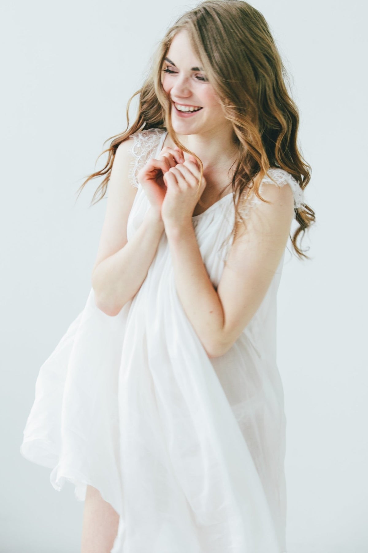 Betty Babydoll in Cotton Silk Blend - 02AMSTORY - PAJAMAS - Salua Lingerie