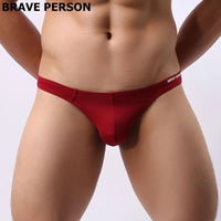 Brave Person Men’s Low - Waist Thong – Comfortable Cotton & Spandex Underwear - 02AMSTORY - Living Perfectly You