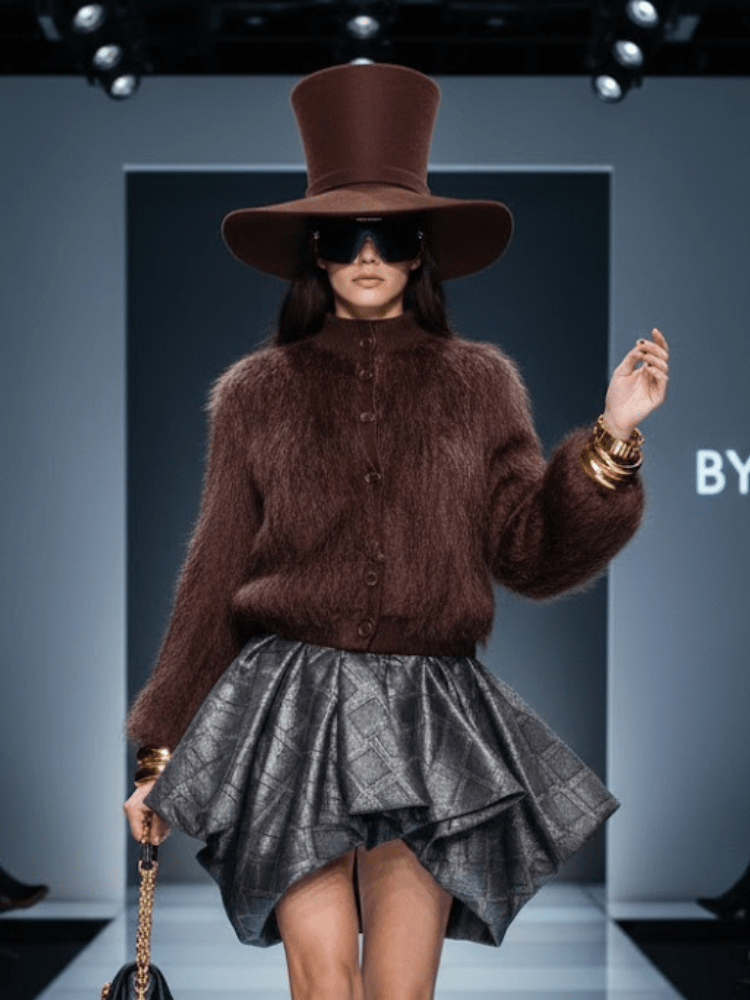 Brown Stand - Up Collar Jacket For Women, Gramercy, BYMANYC New York. - 02AMSTORY - NEW ARRIVALS - BYMANYC ® New York