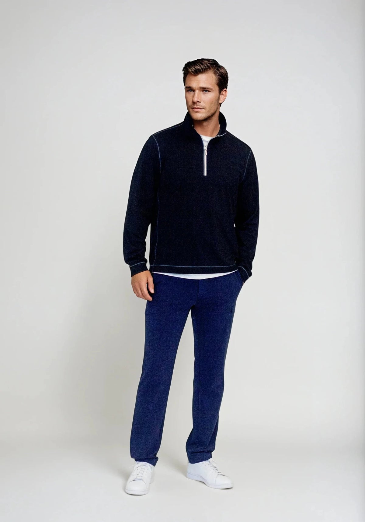 Buki Cinqo Travel Half Zip 2 - Pack - Black/White - 02AMSTORY - OUTFIT SETS - Buki