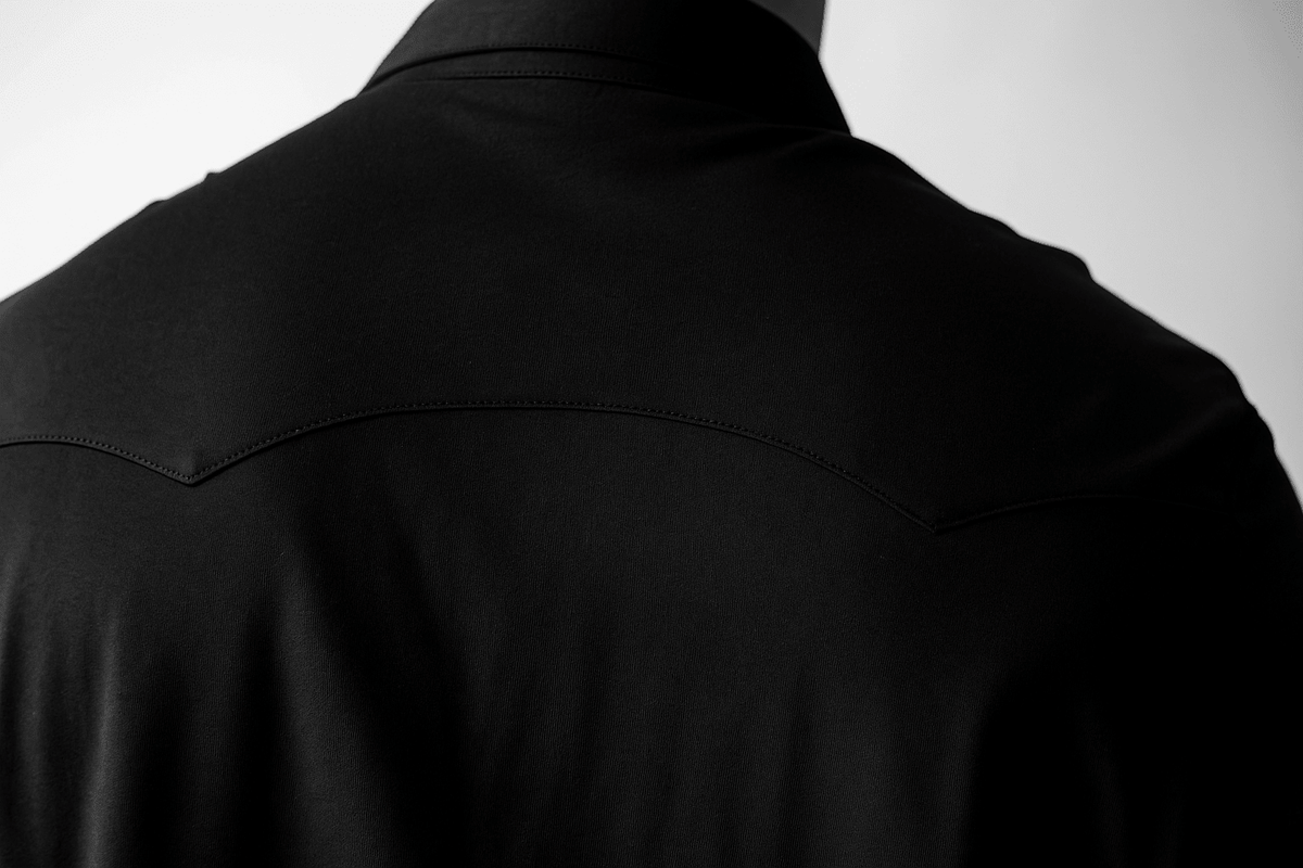 Buki’s Cinqo Western Tech Shirt - Black - 02AMSTORY - LONG SLEEVE SHIRTS - Buki