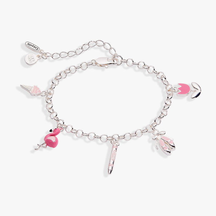 Crayola Fan Favorites Tickle Me Pink Charm Bracelet