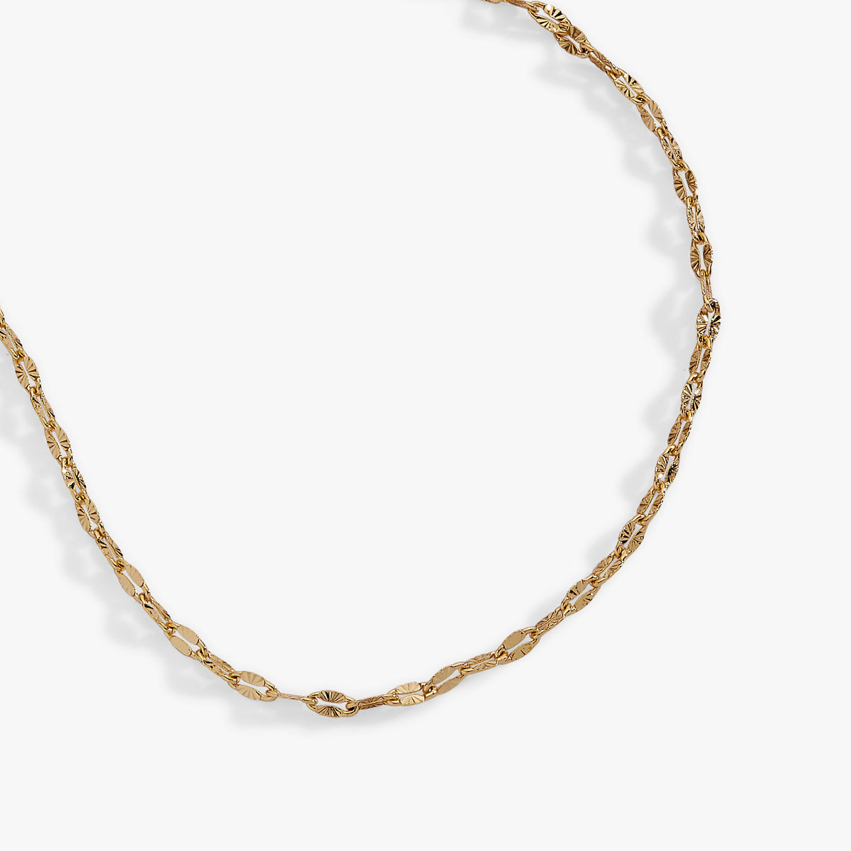 Multi Faceted Chain Necklace