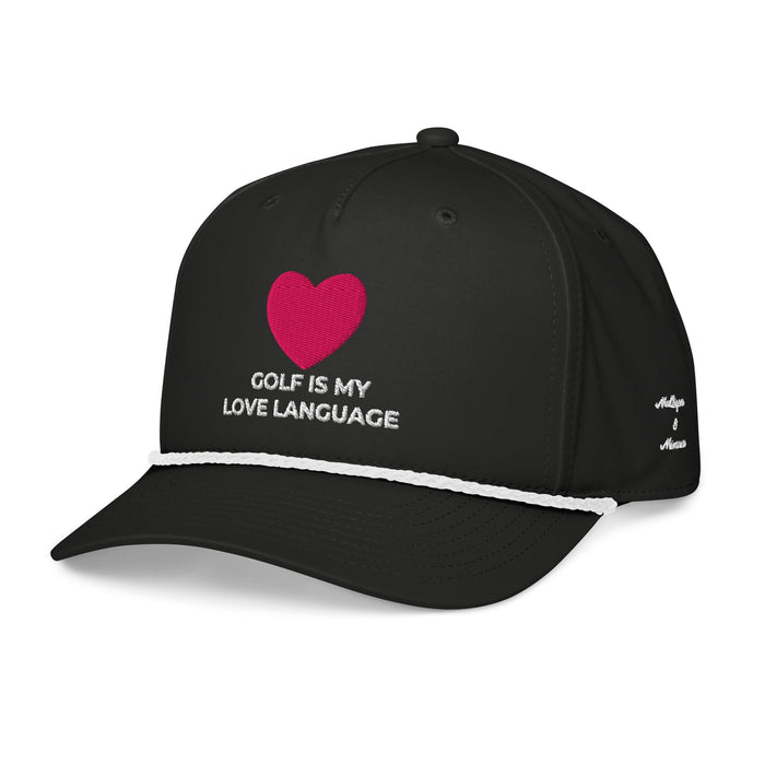 Golf Is My Love Language Embroidered Rope Hat for Women - 02AMSTORY - Mulligans & Mimosas