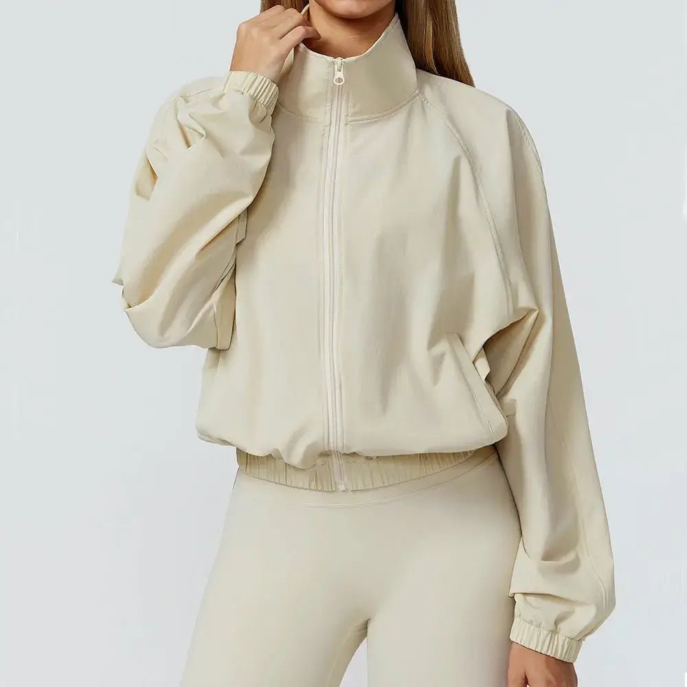 Gym & Fitness Jacket: Long Sleeve Yoga Top with Pockets - 02AMSTORY - Women's Jackets & Hoodies - 24 Hour Sport