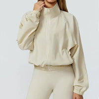 Gym & Fitness Jacket: Long Sleeve Yoga Top with Pockets - 02AMSTORY - Women's Jackets & Hoodies - 24 Hour Sport