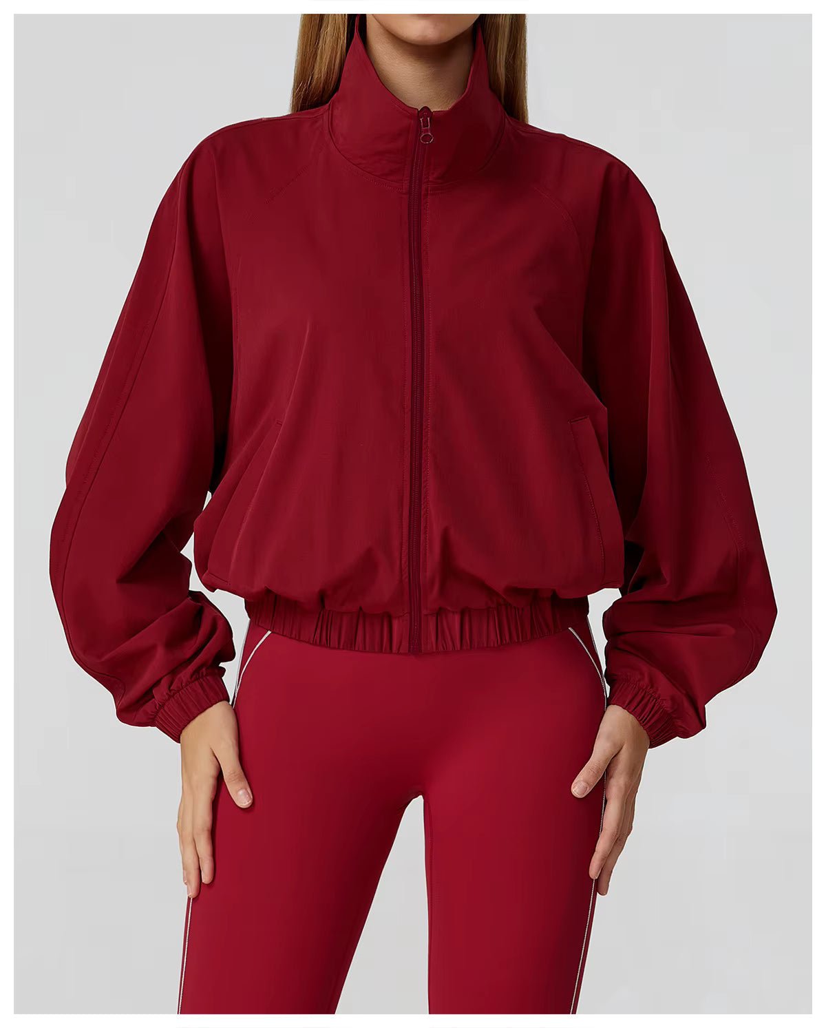 Gym & Fitness Jacket: Long Sleeve Yoga Top with Pockets - 02AMSTORY - Women's Jackets & Hoodies - 24 Hour Sport