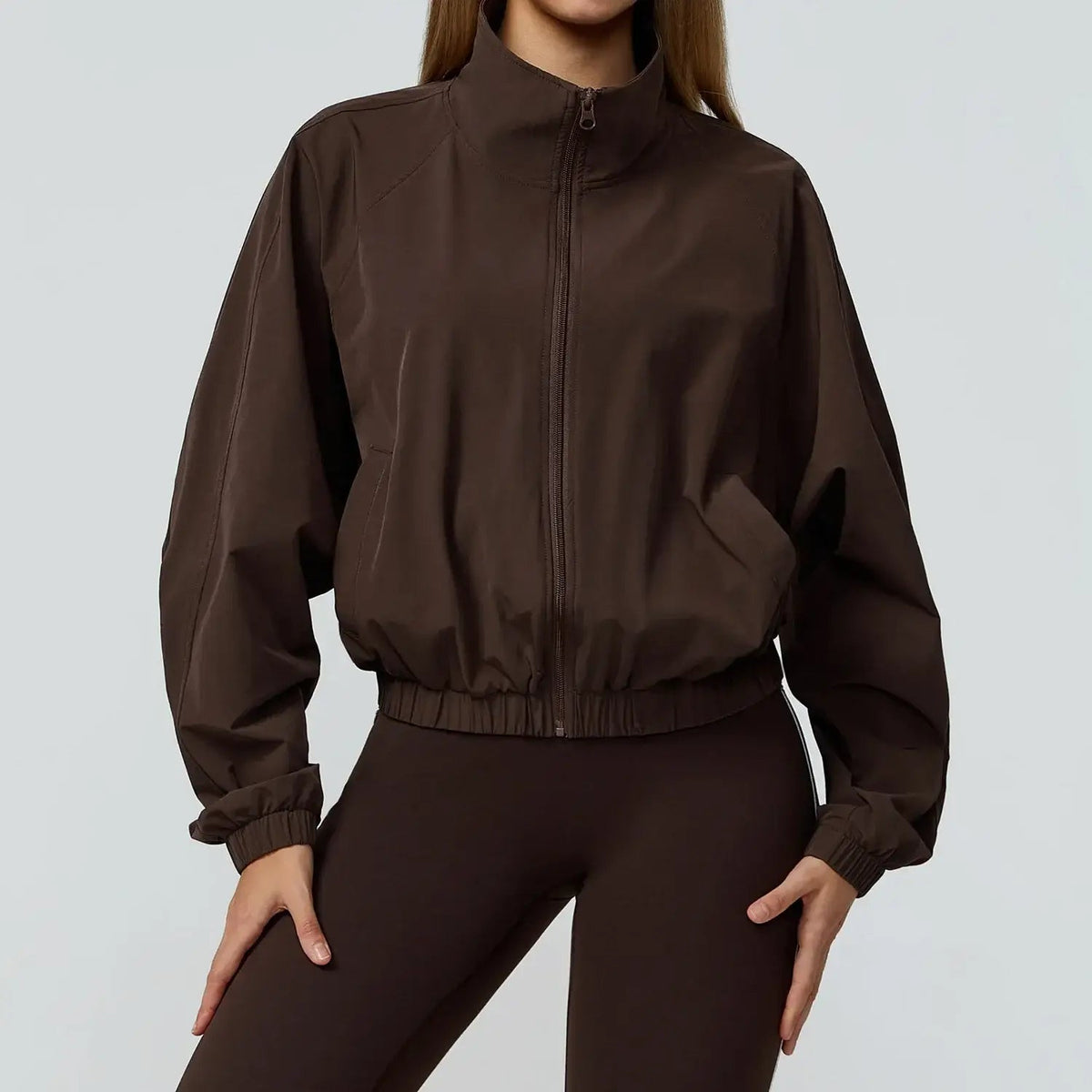 Gym & Fitness Jacket: Long Sleeve Yoga Top with Pockets - 02AMSTORY - Women's Jackets & Hoodies - 24 Hour Sport