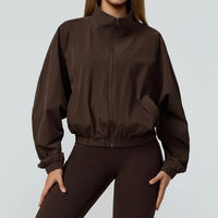 Gym & Fitness Jacket: Long Sleeve Yoga Top with Pockets - 02AMSTORY - Women's Jackets & Hoodies - 24 Hour Sport