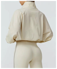 Gym & Fitness Jacket: Long Sleeve Yoga Top with Pockets - 02AMSTORY - Women's Jackets & Hoodies - 24 Hour Sport