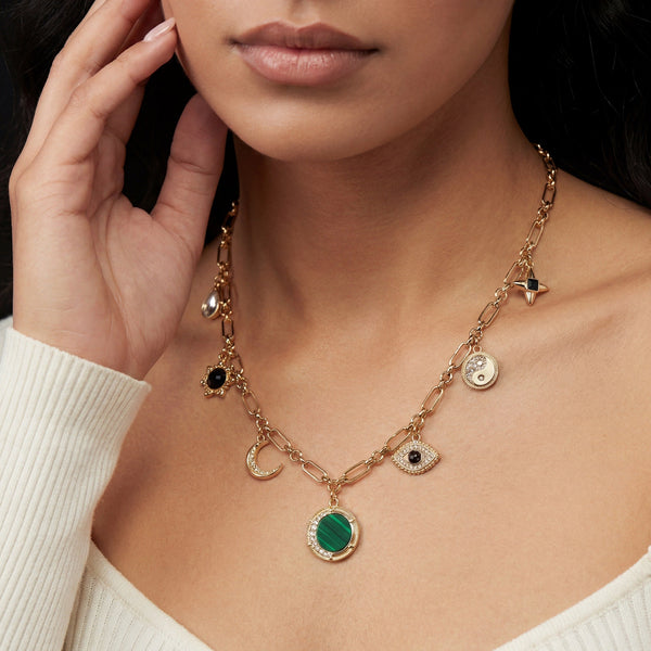 Malachite Charm Necklace