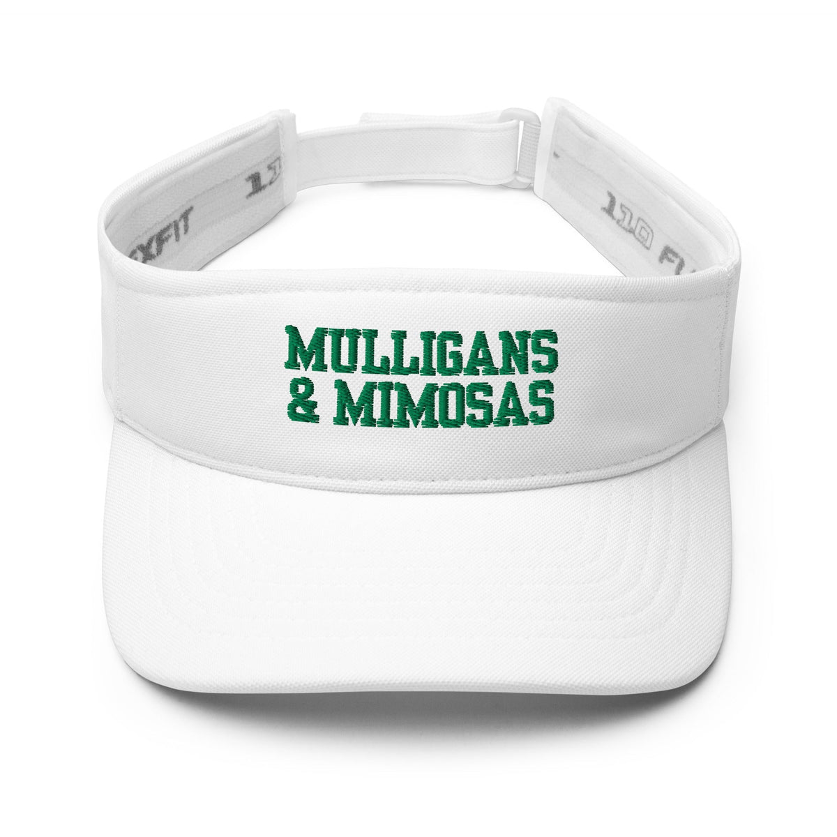 Mulligans & Mimosas Embroidered Golf Visor for Women - 02AMSTORY - Mulligans & Mimosas