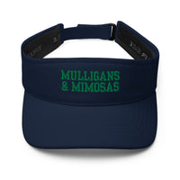 Mulligans & Mimosas Embroidered Golf Visor for Women - 02AMSTORY - Mulligans & Mimosas