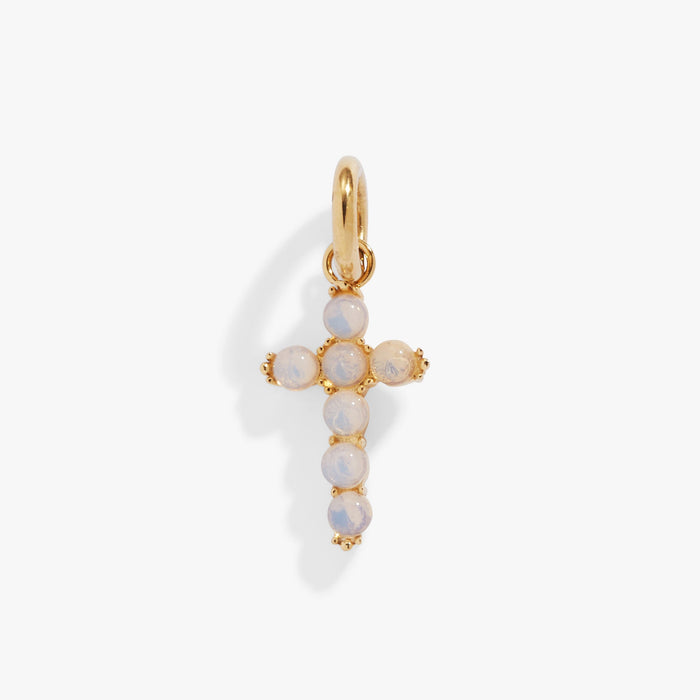 Opal Cross Interchangeable Charm