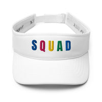 SQUAD Embroidered Women’s Golf Visor - Birdie Pop Collection - 02AMSTORY - Mulligans & Mimosas