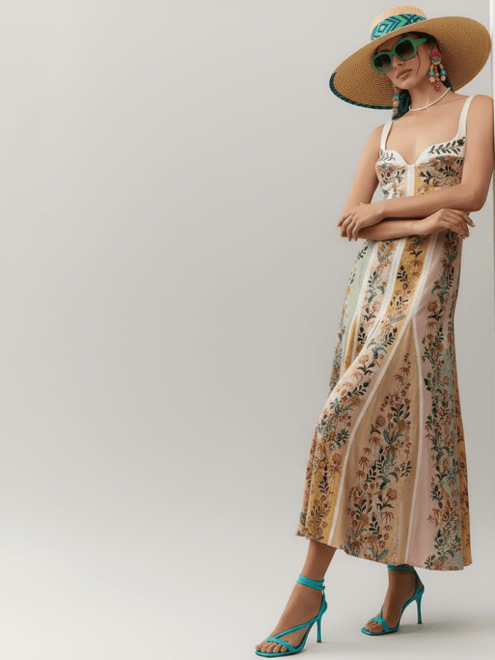 Strapless Floral Dress, The Hamptons | Women - BYMANYC ® New York - 02AMSTORY - NEW ARRIVALS - BYMANYC ® New York