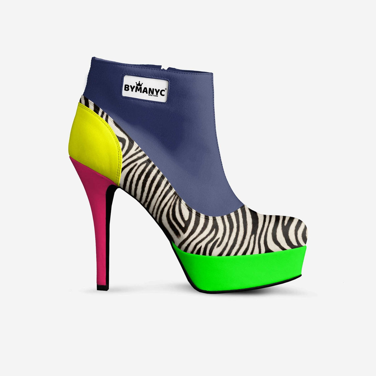 Vegan Platform Ankle Boots BYMANYC ® New York Bold Black - 02AMSTORY - Women's vegan shoes - BYMANYC ® New York